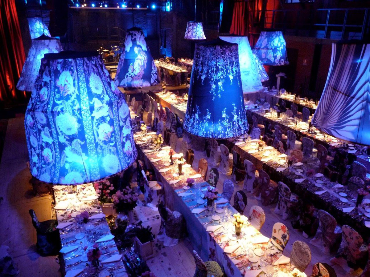 La Sala Grande allestita per un evento Cavalli