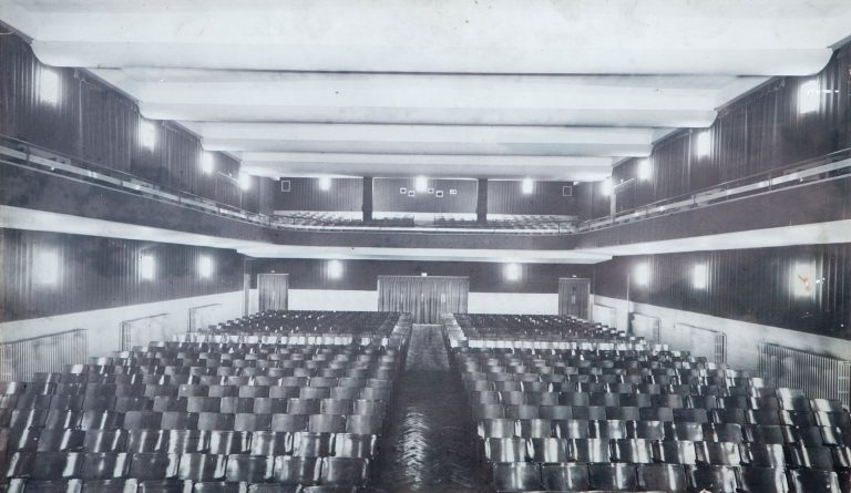 La sala grande prima della ristrutturazione