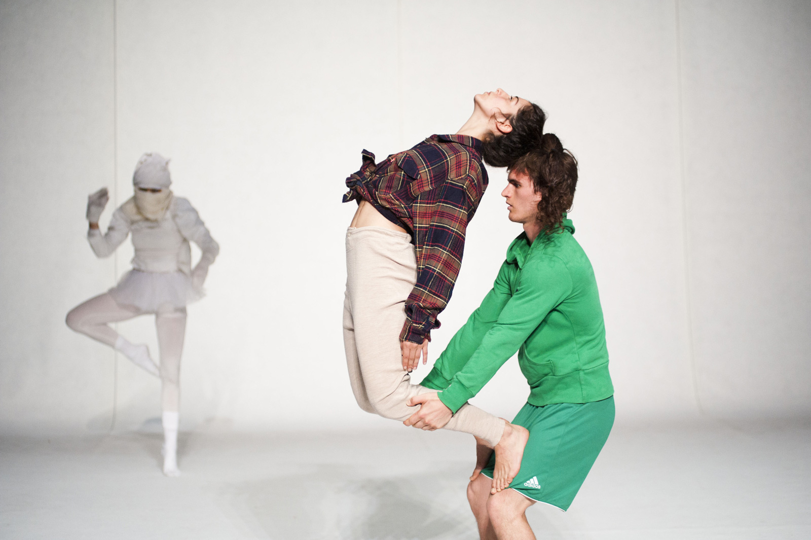 Coreografia di due ballerini uomo e donna